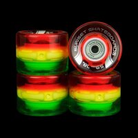 59mm Glow Wheels Rasta