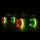 59mm Glow Wheels Rasta